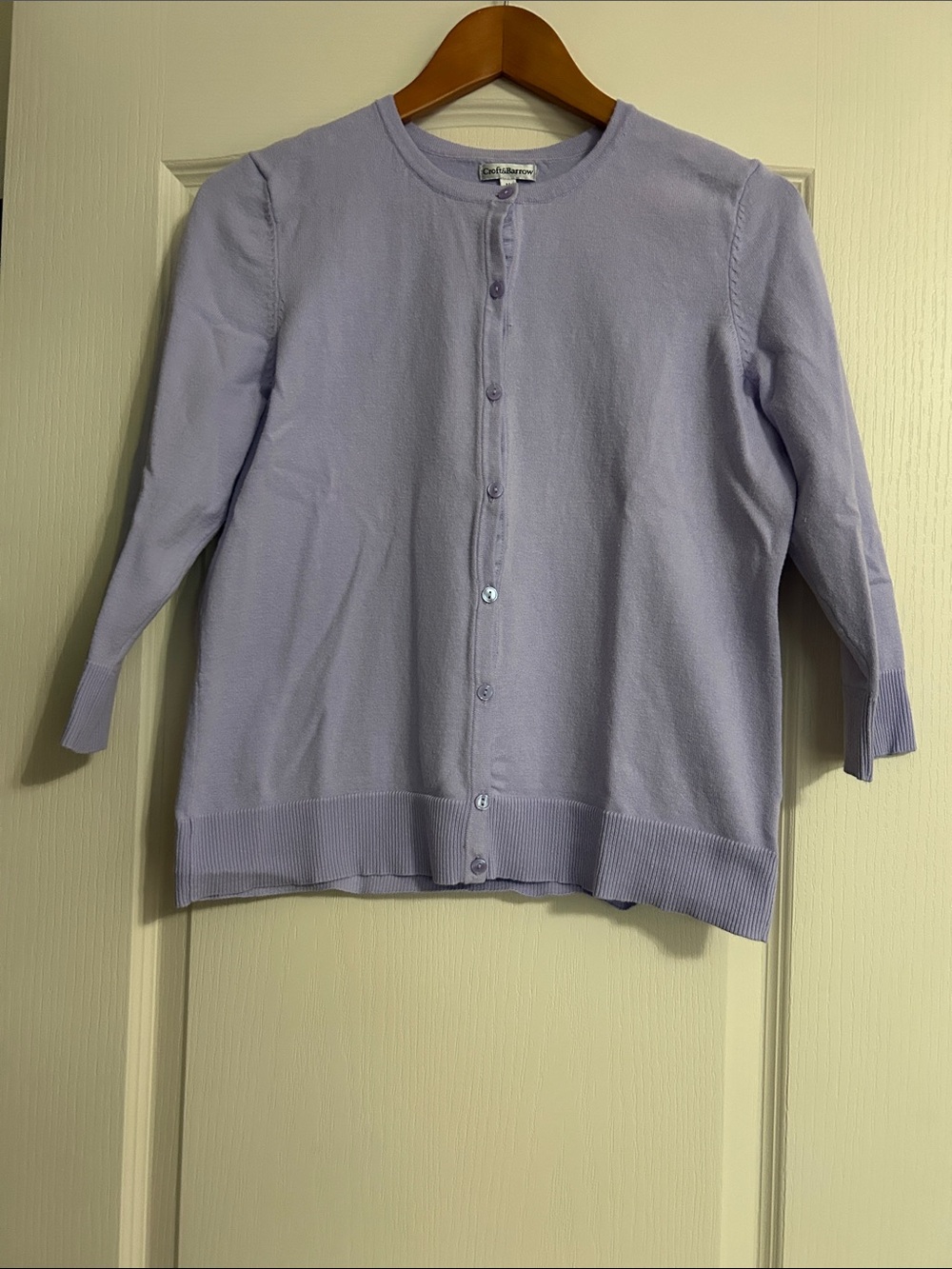 croft & barrow Light Lavender Button-Front Women's Cardigan
